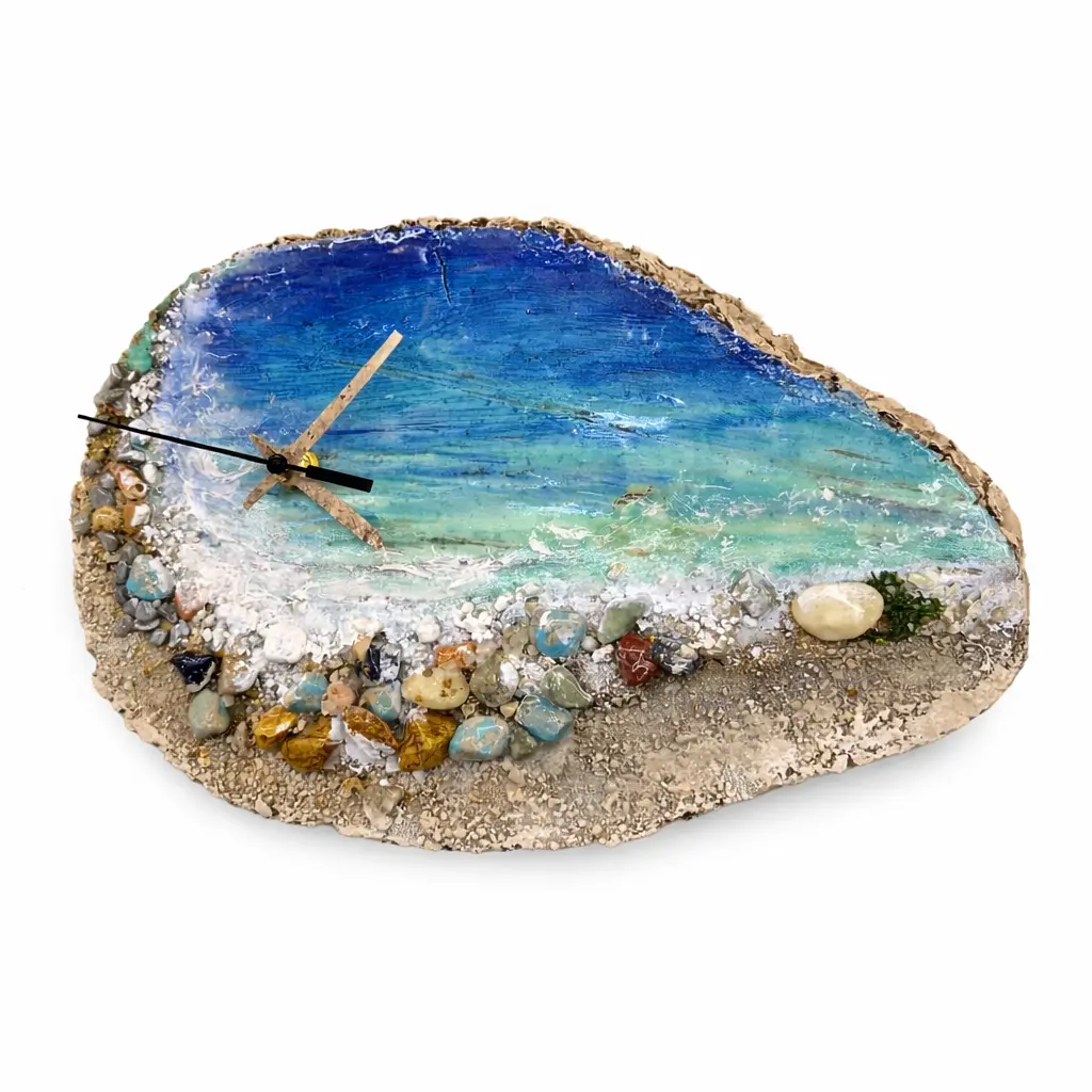 Orologio Artigianale “Riva Turchese” – dipinto a mano